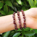 1 Strand Stretch Natural Garnet Free Form Gemstone Bracelet, 5-8mm Small Beads, Length Selections: 7 inch/7.5 inch