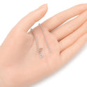 1pc 925 Sterling Silver Beaded Chain Bracelet, 2mm Beads, Tarnish Resistant White Gold Plated, Length Selections: 7 inch/7.5 inch/8 inch