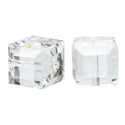 24pcs Adabele Austrian Faceted Cube Crystal Beads #5601, Crystal Clear, Size Selections: 4mm/6mm/8mm
