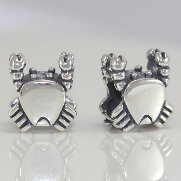 1pc 925 Sterling Silver Cancer Zodiac Sign Bead Charm, Compatible with Pandora All Other Charm Bracelets, EC5-B6