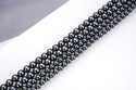 Grade A Natural Black Hematite Gemstone Round Beads, 2 strands/200pcs Beads, 4mm/Small Tiny, Hole ID 1mm, GFC-A4