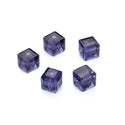 24pcs Adabele Austrian Faceted Cube Crystal Beads #5601, Purple, Size Selections: 4mm/6mm/8mm