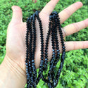200pcs Creative Club Faceted Flat Bicone Rondelle Crystal Glass Beads #5305, Jet Black, 6x4mm Small, Hole ID 1mm, CC3R623