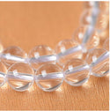 Lab Created Clear Crystal White Quartz Gemstone Round Beads, 1 Strand/15 Inch, Size Selections: 4mm/6mm/8mm/10mm