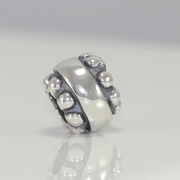 1pc Solid 925 Sterling Silver Bravery Energy Bead Charm, Compatible with Pandora All Other Charm Bracelet, EC140