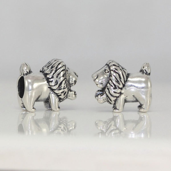 1pc 925 Sterling Silver Leo Zodiac Sign Bead Charm, Compatible with Pandora All Other Charm Bracelets, EC5-B7