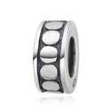 925 Sterling Silver Rubber Charm Holder Bead Stopper