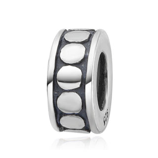 925 Sterling Silver Rubber Charm Holder Bead Stopper