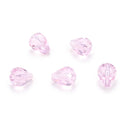 24pcs Adabele Austrian Faceted Teardrop Crystal Beads #5500, Rosaline Pink, 12mm x 10mm, Hole ID 1.2mm, SST-1203