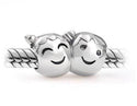 1pc Solid 925 Sterling Silver My Love I Love You Family Bead Charm, Compatible with Pandora All Other Charm Bracelet, EC247