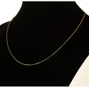 1pc 1/20 14K Gold Filled Sturdy Box Link Chain Necklace, 0.8mm Width/Thin Small, 18 Inch, Non Tarnish, KC21-18