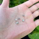 200pcs Flower Beads, 4.5mm Double Sided Small Spacer Beads, Antique Silver, Hole ID 1.2mm, MC-M1