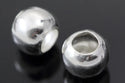 5pcs 925 Sterling Silver Large Hole Round Spacer Beads, 10mm, Hole ID 4.5mm, SS200-10