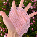 140pcs Creative Club Faceted Round Crystal Glass Beads, Light Rose Pink, 8mm, Hole ID 1mm, CC2R803
