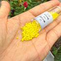 7.5g Miyuki Delica 10/0 Tube Seed Beads, Opaque Yellow DBM721