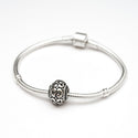 1pc Solid 925 Sterling Silver Large Ancient Lock Charm Good Luck Bead, Compatible with Pandora All Other Charm Bracelet, EC169