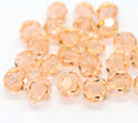 50pcs Adabele Austrian Faceted Round Crystal Beads #5000, Light Peach Pink, Size Selections: 4mm/6mm/8mm/10mm