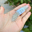 30g Miyuki Delica 11/0 Seed Beads, Opaque Galvanized Silver DB35