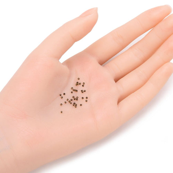 500pcs Small Tiny Round Crimp Beads, Antique Bronze Plated Brass, Size Selections: 1.5mm/2mm