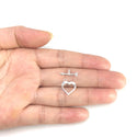 2 Sets 925 Sterling Silver Toggle Clasps, Love Heart,  With Arrow T-Bar Jewelry Closure, 12mm, SS374