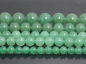 Natural Green Aventurine Gemstone Round Beads, 15 Inch/1 Strand, Size Selections: 4mm/6mm/8mm/10mm
