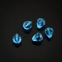 24pcs Adabele Austrian Faceted Teardrop Crystal Beads #5500, Capri Blue, 12mm x 10mm, Hole ID 1.2mm, SST-1225