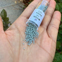 7.5g Miyuki Delica 11/0 Seed Beads, Opaque Matte Glazed Shark Fin DB2281