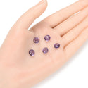 25pcs Adabele Austrian Faceted Flat Round Coin Crystal Beads #5052, Tanzanite Purple, 8mm, Hole ID 1mm, SSMR826