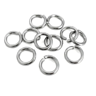 200pcs 304 Stainless Steel Open Jump Rings (10mm/12mm)