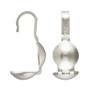 925 Sterling Silver Clamshell Calotte Bead Tips