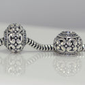 1pc Solid 925 Sterling Silver Large Ancient Lock Charm Good Luck Bead, Compatible with Pandora All Other Charm Bracelet, EC169