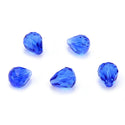 24pcs Adabele Austrian Faceted Teardrop Crystal Beads #5500, Sapphire Blue, 12mm x 10mm, Hole ID 1.2mm, SST-1213