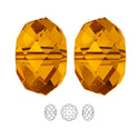 24pcs Adabele Austrian Faceted Rondelle Crystal Beads #5040, Sun (Orange), Size Selections: 6x4mm, 8x6mm, 10x8mm