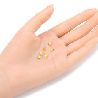 100pcs AAA Grade Rhinestone Rondelle Beads, 18K Yellow Gold Plated Brass, Clear Crystal Rhinestone, Color Selections: 4mm/5mm/6mm/8mm/10mm/12mm