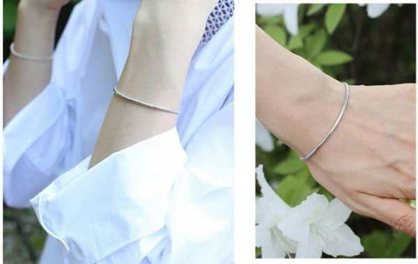 5pcs 304 Stainless Steel 2mm Snake Chain Bracelets, Tarnish Resistant, Size Selections: 6.5 Inch/7 Inch/7.5 Inch/8 Inch/8.5 Inch