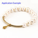 Adabele Natural Potato Round Pearl Beads, White Cultured Freshwater Pearls, 9- 10mm, 1 Strand/14 Inch, FP3-10