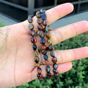 1 Strand Stretch Natural Multi-color Tiger Eye Free Form Gemstone Bracelet, 5-8mm Small Beads, Length Selections: 7 inch/7.5 inch