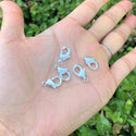 20pcs Trigger Lobster Claw Clasp, Sterling Silver Plated Brass, Size Selections: 10mm/12mm/15mm/20mm