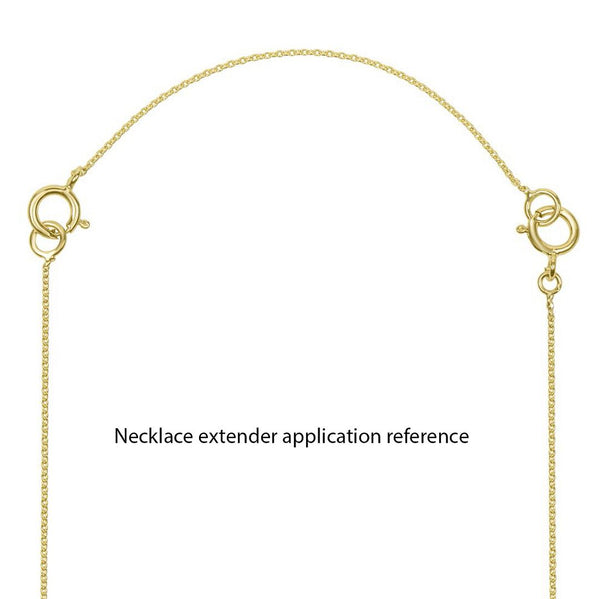 2pcs Sterling Silver Chain Extender with Clasp, 18K Yellow Gold Plated Chain Extension, Thin Small, Length Selections: 1 inch/2 inch/3 inch/4 inch/5 inch/6 inch