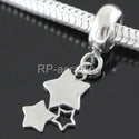 1pc Real 925 Sterling Silver Wish Star 3-Star Family Charm Pendant, Compatible with Pandora All Other Charm Pendant Bracelet, EC8-D1