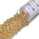 30g Miyuki Delica 11/0 Seed Beads, Opaque 24Kt Gold Plated DB31