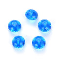 24pcs Adabele Austrian Faceted Rondelle Crystal Beads #5040, Capri Blue, Size Selections: 6x4mm, 8x6mm, 10x8mm