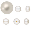 10pcs Natural AAAA Grade High Luster Half Drilled Potato Round Pearls Beads, White Cultured Freshwater Pearls, 4-5mm, Hole ID 0.95mm, PP4-45