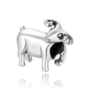 Solid 925 Sterling Silver Charm Ram Sheep Bead, Compatible with Pandora All Other Charm Bracelets