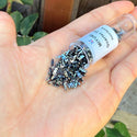 10g Miyuki Quarter Tila Seed Beads 5x1.2mm, Opaque Light Gunmetal (QTL-464)
