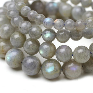 Natural Blue Flash Labradorite Gemstone Round Beads, 15 Inch/1 Strand, Size Selections: 4mm/6mm/8mm/10mm