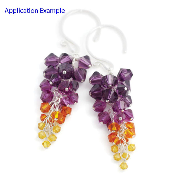 100pcs Preciosa Faceted Bicone Crystal Beads, Tanzanite (Purple), Size Selections: 3mm/4mm/6mm