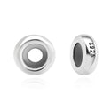 925 Sterling Silver Rubber Charm Holder Bead Stopper