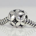 1pc Real 925 Sterling Silver Star Flower Bead Charm, Compatible with Pandora All Other Charm Bracelet, EC6-B2