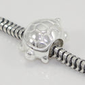 1pc Real Solid Sterling Silver Turtle Charm Longevity Charm Bead, Compatible with Pandora All Other Charm Bracelets, EC383
